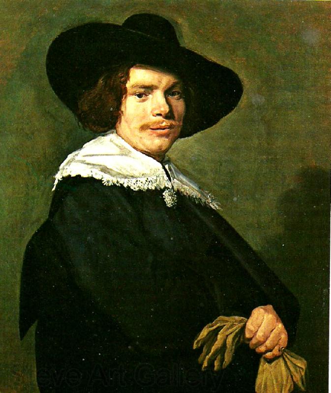 Frans Hals mansportratt France oil painting art